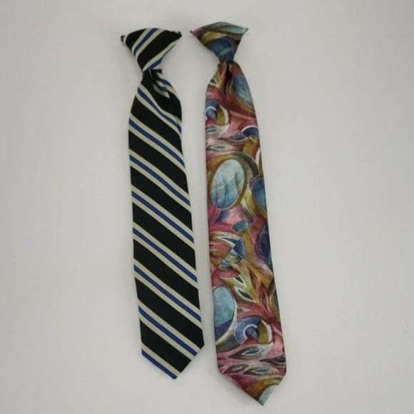 Cadet‎ Classics Club Polysilk Clip On Ties - Picture 1 of 8